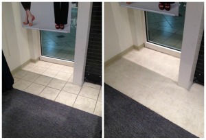 tile and grout before and after